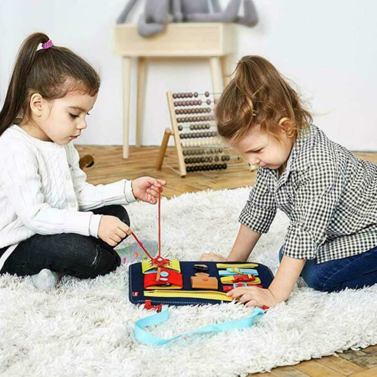 Baby speelgoed viltbord kinderen kleuterschool educatief speelgoed leren kleding dragen gesp educatief speelgoed 1-5 jaar oud