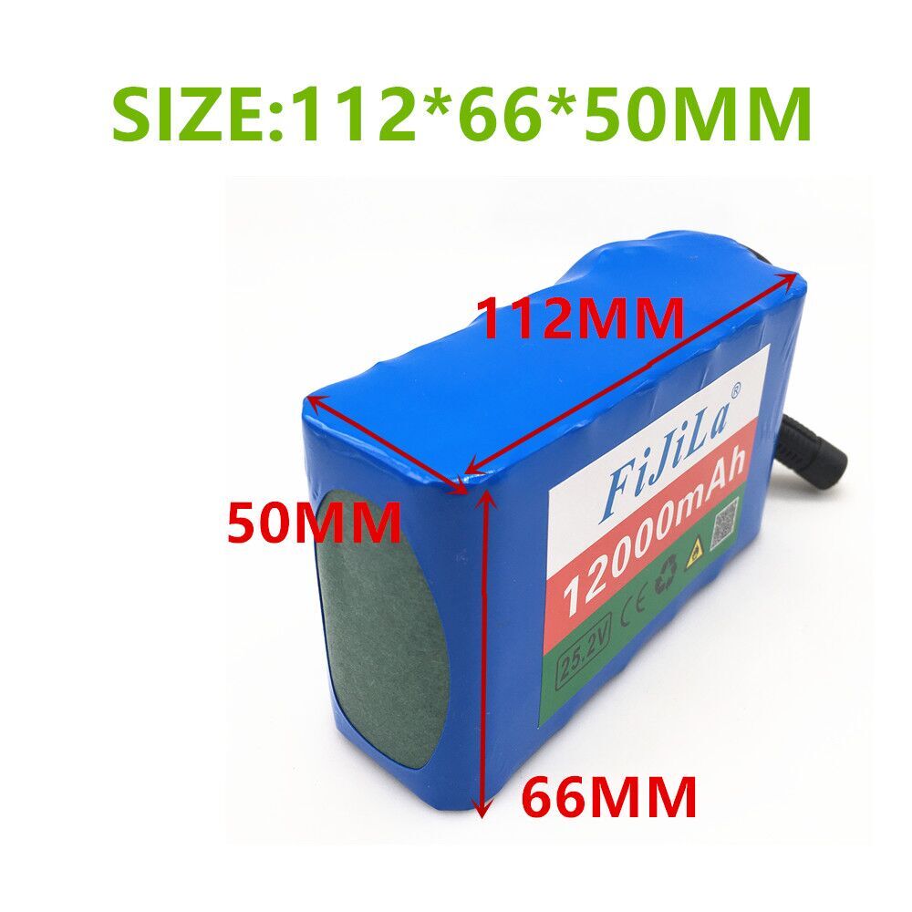 6s2p 24V 12Ah 18650 Batterij Lithium Batterij 25.2V 12000Mah Elektrische Fiets Bromfiets/Elektrische/Li Ion batterij Pack Met + Lader