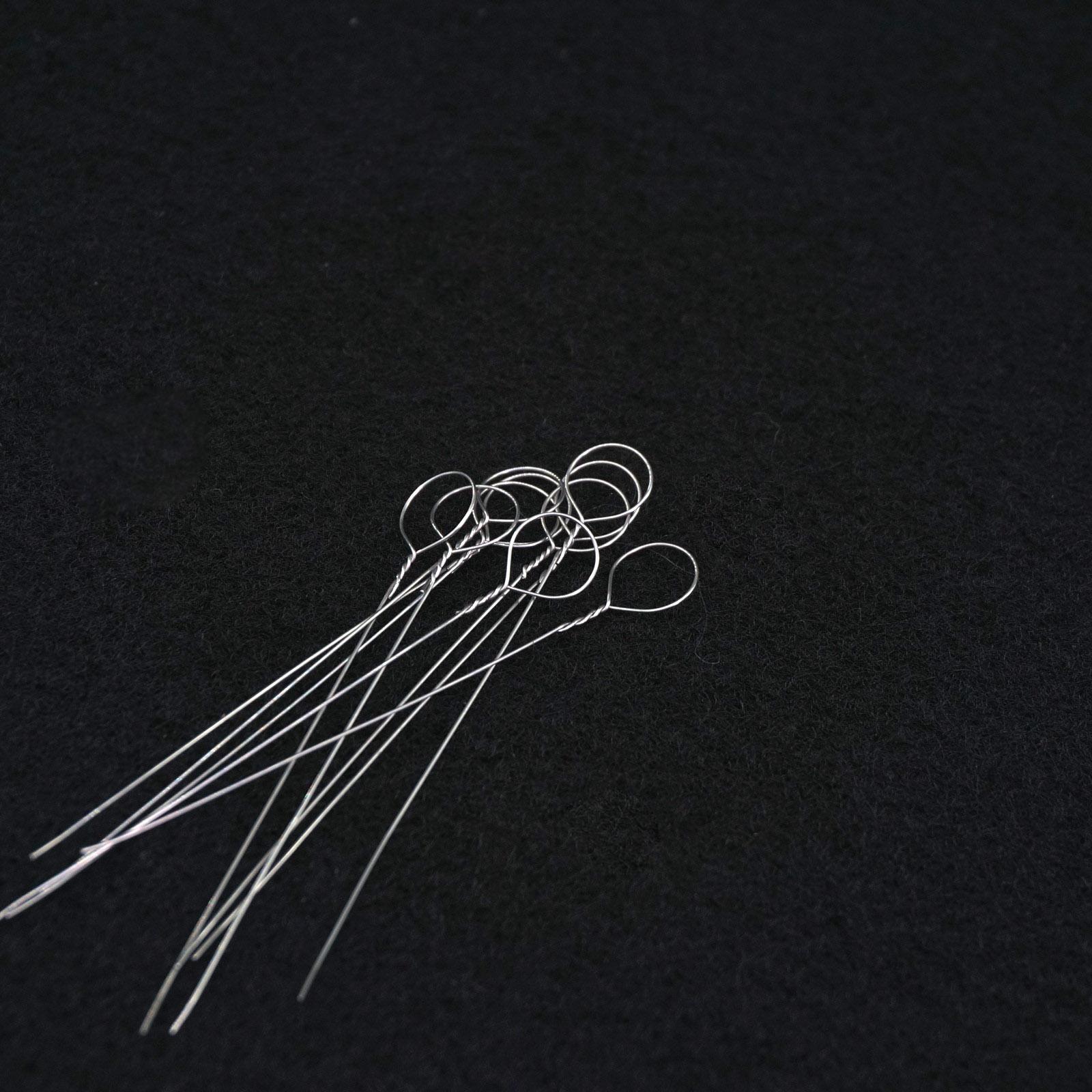 10PCS 6mm Diam Inoculation Loop Nichrome Wire Lab Bacteria Culture Microbiology