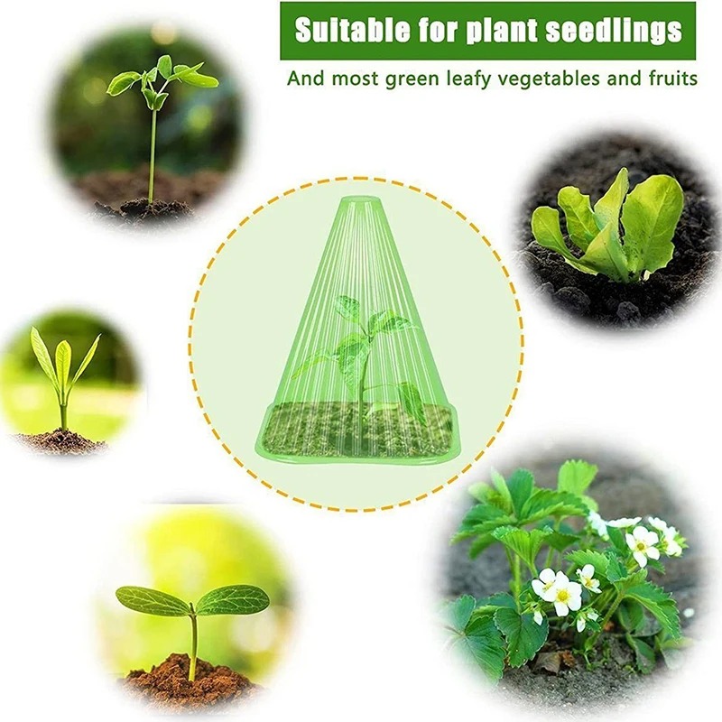 1-30PCS Reusable Plant Bell Cover Transparent Seedling Protective Cover for Shield Plant From Bird Snail Garden Planting Supply