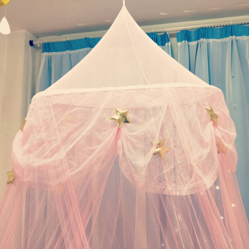 Kids Play House Tenten Ronde Hung Dome Meisjes Crib Prinses Hemelbed Netting Baby &#39;S Paleis Kinderen Kamer Tent