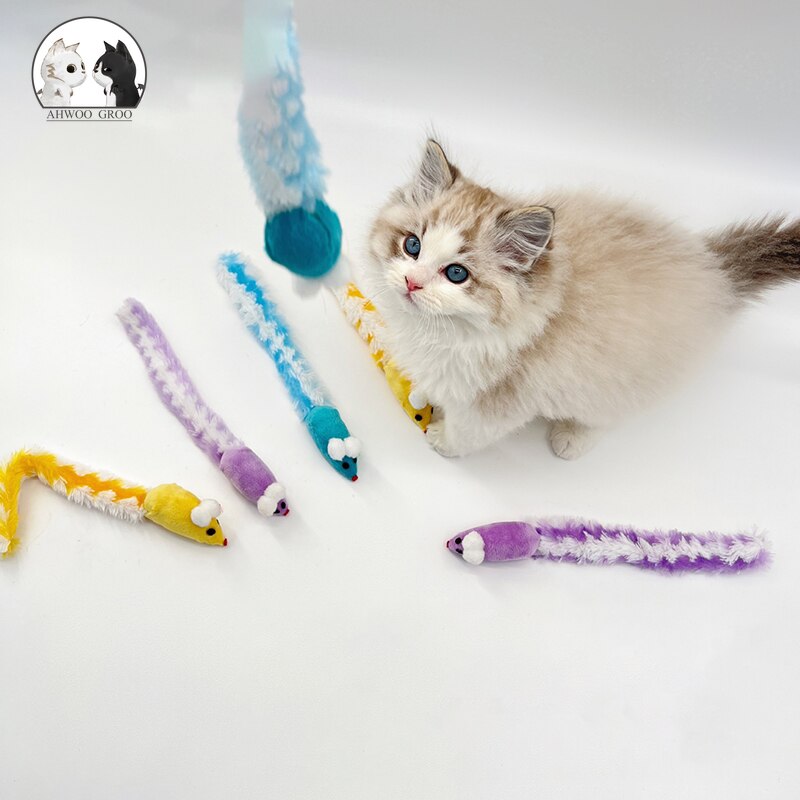 Simulation Maus Katze Spielzeug Lustige Weiche Katzenminze Plüsch Maus Klang Quietschende Spielzeug für Katzen Beißen Widerstand Interaktive Kätzchen Haustier Spielzeug