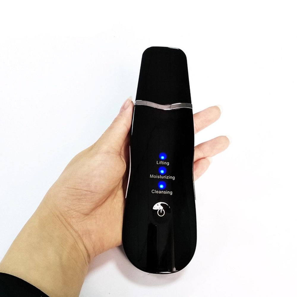 Draadloze Gratis Draagbare Ultrasone Huid Scrubber Gezicht Scrubber Vibrerende Gezichtsreiniging Beautydevice