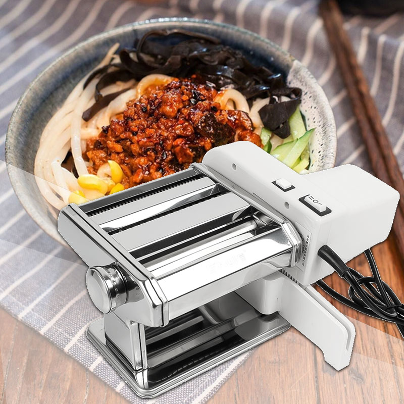 Kleine Elektrische Rvs Pastamachine Volautomatische Multifunctionele Pasta Machine Huishoudelijke Handmatige Persmachine