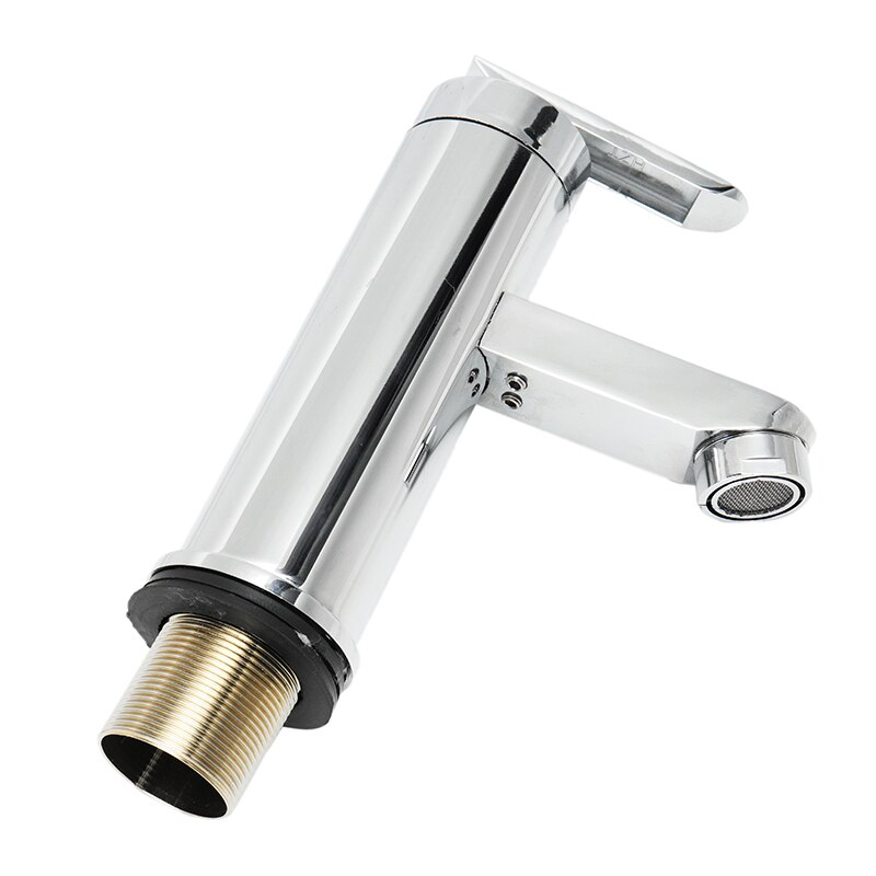 1 PC Chrome Copper Water Faucet Single Handle Cold Water Mix Faucets Wash Basin Sink Tap For Home Kitchen Bathroom