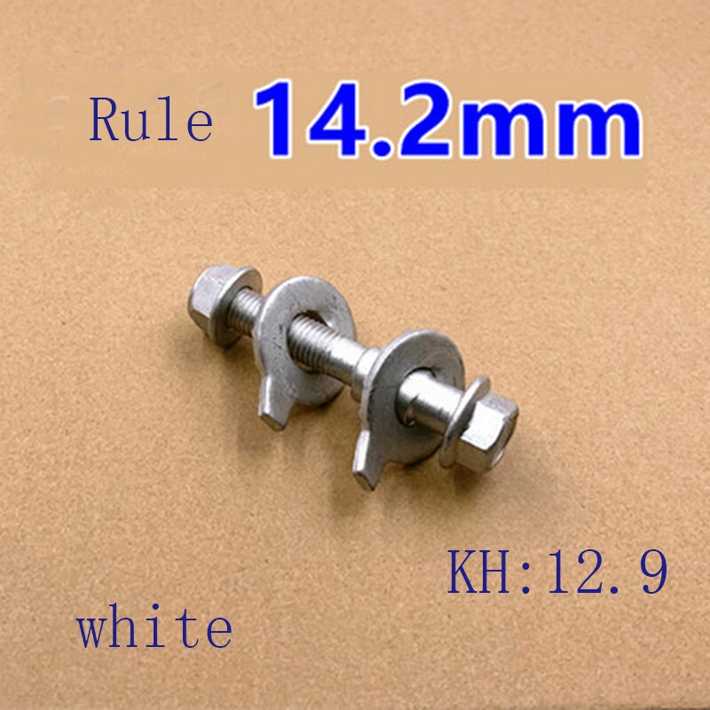Auto repair parts Four wheel alignment eccentric screw Camber adjustment thread Tire eccentric screw for car: White14.2mm 1pc