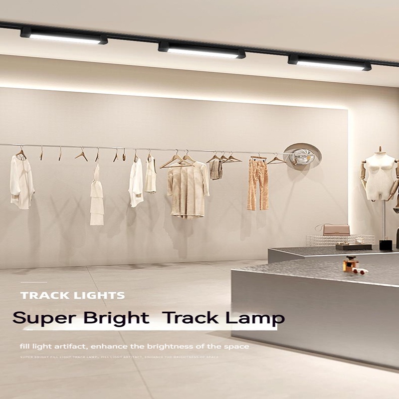LED Track Light Set para decoração de casa, lâmpada de trilha magnética, iluminação Spotlight, loja de roupas, 85-264V, 20W, 30W