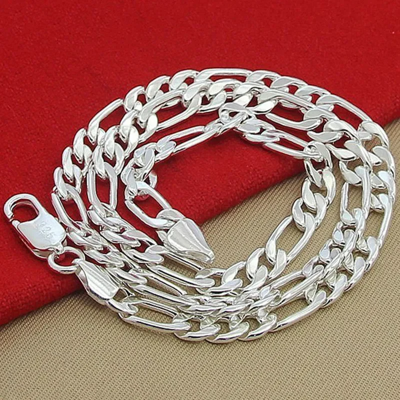 Massief 925 Sterling Zilveren Ketting Voor Mannen Klassieke 12Mm Cubaanse Ketting 18-30 Inch Charme Mode Sieraden Bruiloft