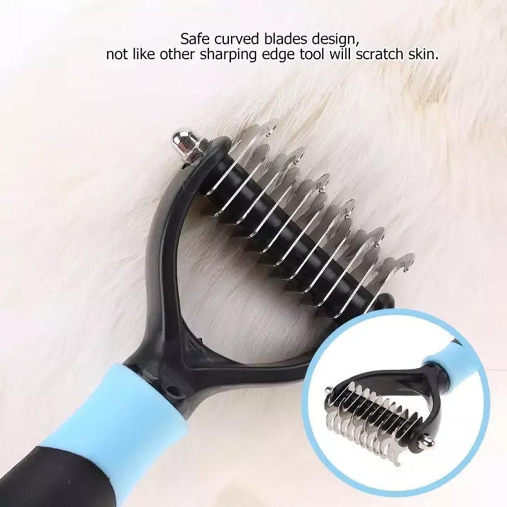 2 Zijdig Professionele Knoop Kam Borstel Ontharing Kammen Hond Borstel Hond Kam Hond Schoonmaken Grooming Tool