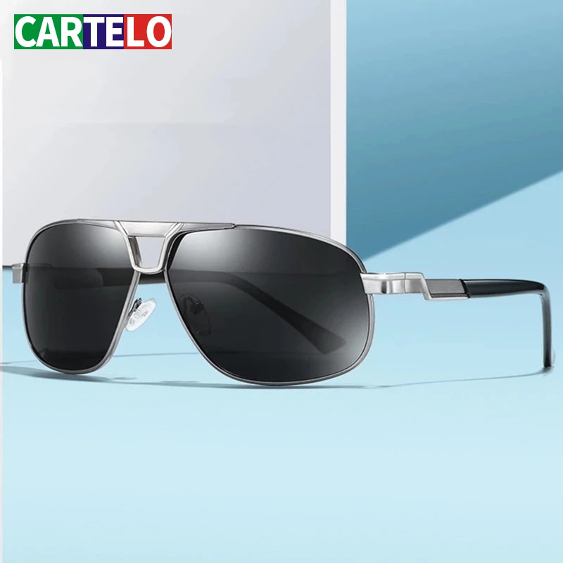 Cartelo Gepolariseerde Heren Zonnebril Voor Rijden En Rijden Dag En Nacht Bril Metalen Zonnebril Tac