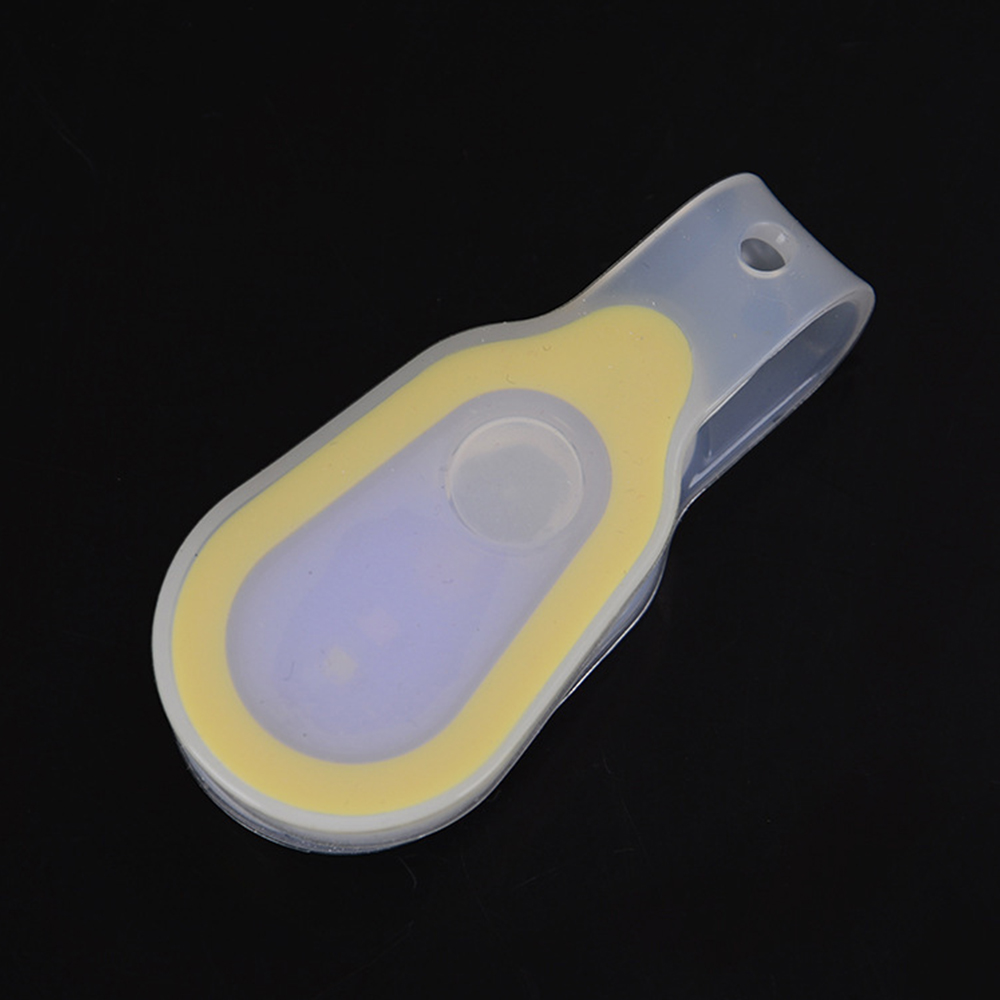 Led lommelygter clip on lommelygte nat sikkerhed sygepleje nat lys håndfri stærk magnetisk lommelygte til gå løb: Gul