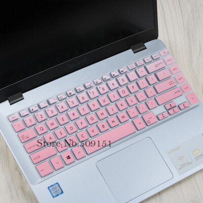 15 15.6 cal klawiatura protector skóry etui na ASUS vivobook s15 x510UQR x510uf x510uq x510 x510u S510 S510UA S510UN S510UQ: Gradual pink