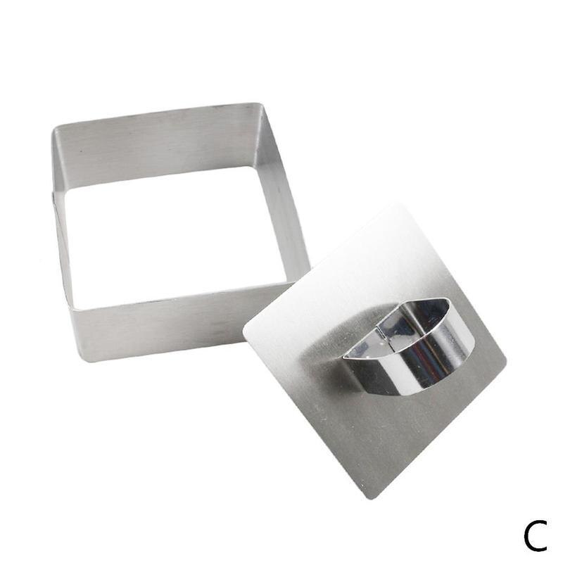 Steel Mould For Baking Dish DIY Bakeware Tools Cupcake Salad Dessert Die Mousse Ring Cake Cheese Tool: C