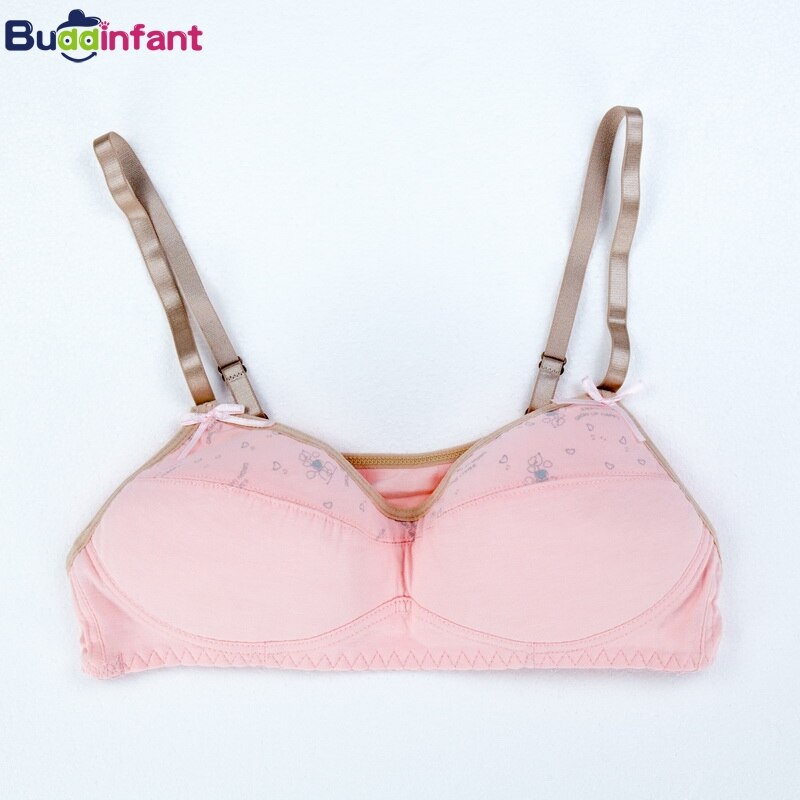 Good Student Training Bra Puberty Girl Underwear Bamboo Cotton Bra for Kids Training Bras Girls Small Bras A Cup