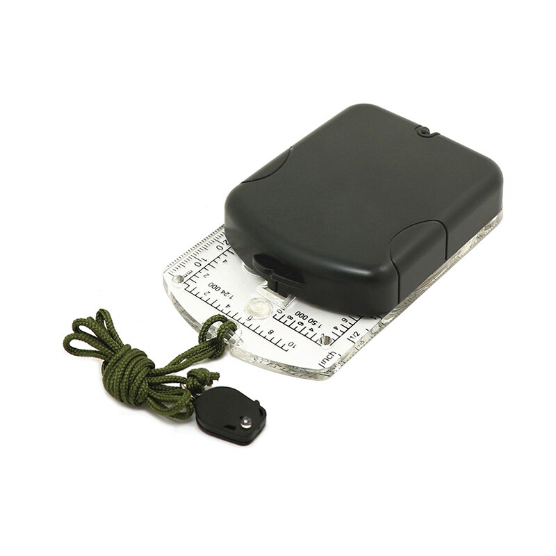 1PC Outdoor Camping Orienteering Map Compass Sighting Mirror Compass plastic