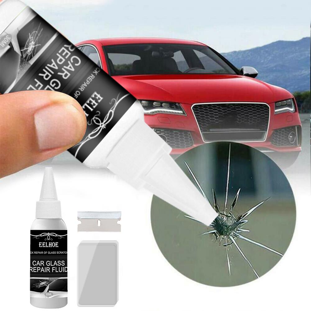 30ml Car Windshield Repair Kit Window Curing Glue Car Crack Repair Tool DIY Auto Glass Scratch Restore Car Screen Polish