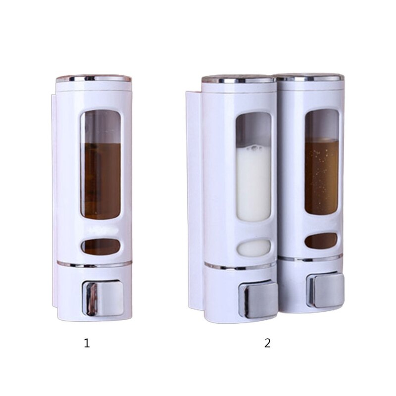 2 Patterns Hanging Wall Mount Liquid Soap Dispenser Hand Press Single/Double Washing lotion Shampoo Container For Bathroom
