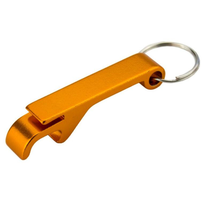 Apribottiglie portatile per birra portachiavi 4 In 1 apribottiglie per birra In alluminio tascabile 6 colori regali per bomboniere per matrimoni: Oro