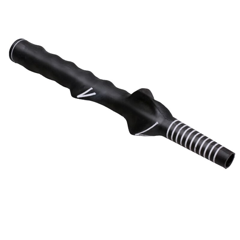 Durable Rubber Golf Golfer Club Grips Swing Training Grip Outdoor Teaching Practice Aid Men Women Right-Handed Golf Grip Black