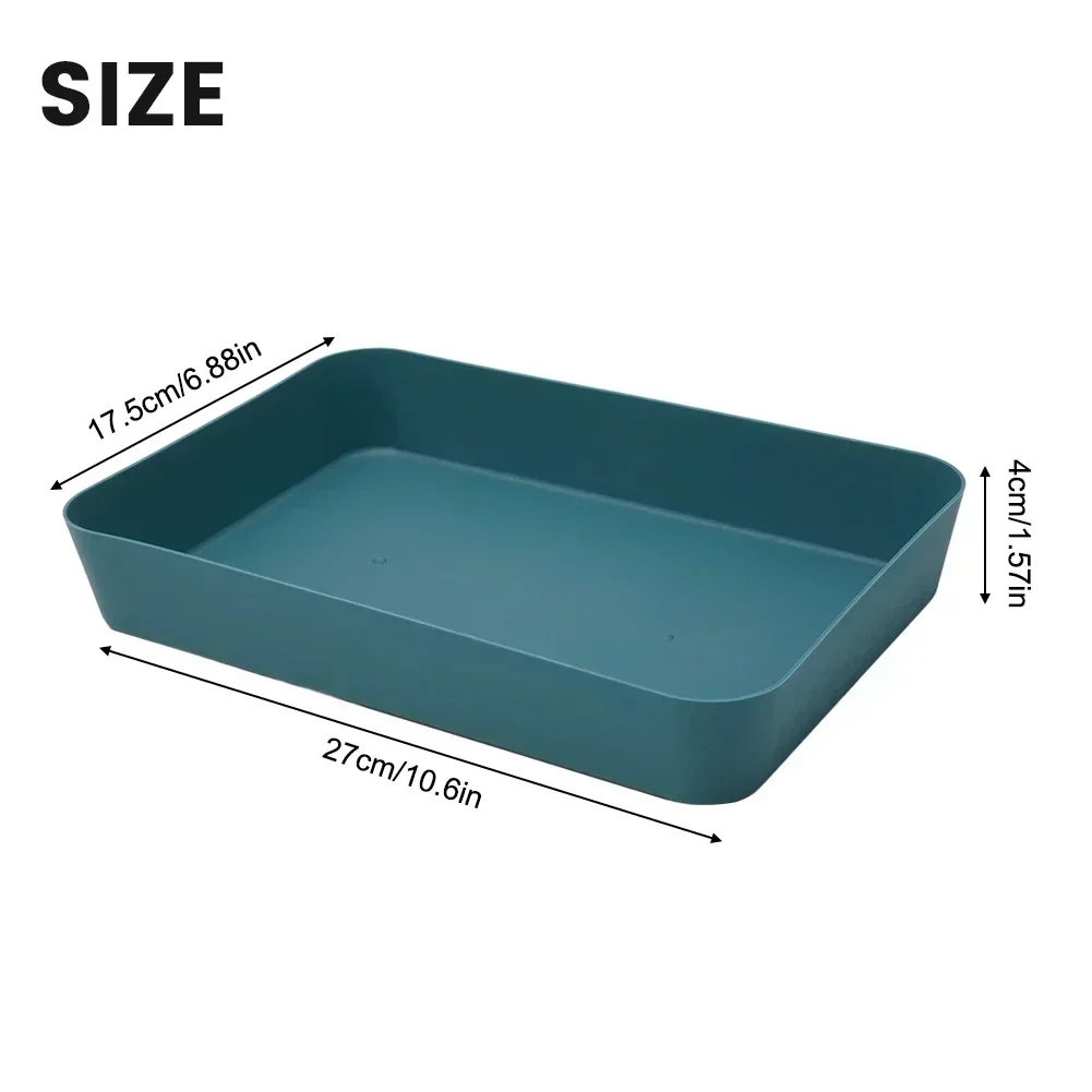 Storage Trays Box Drawer Cosmetics Organiser Dividers For Boxes Clothes Organizer Tray Plastic Stationery Data Cable Storage: Clear