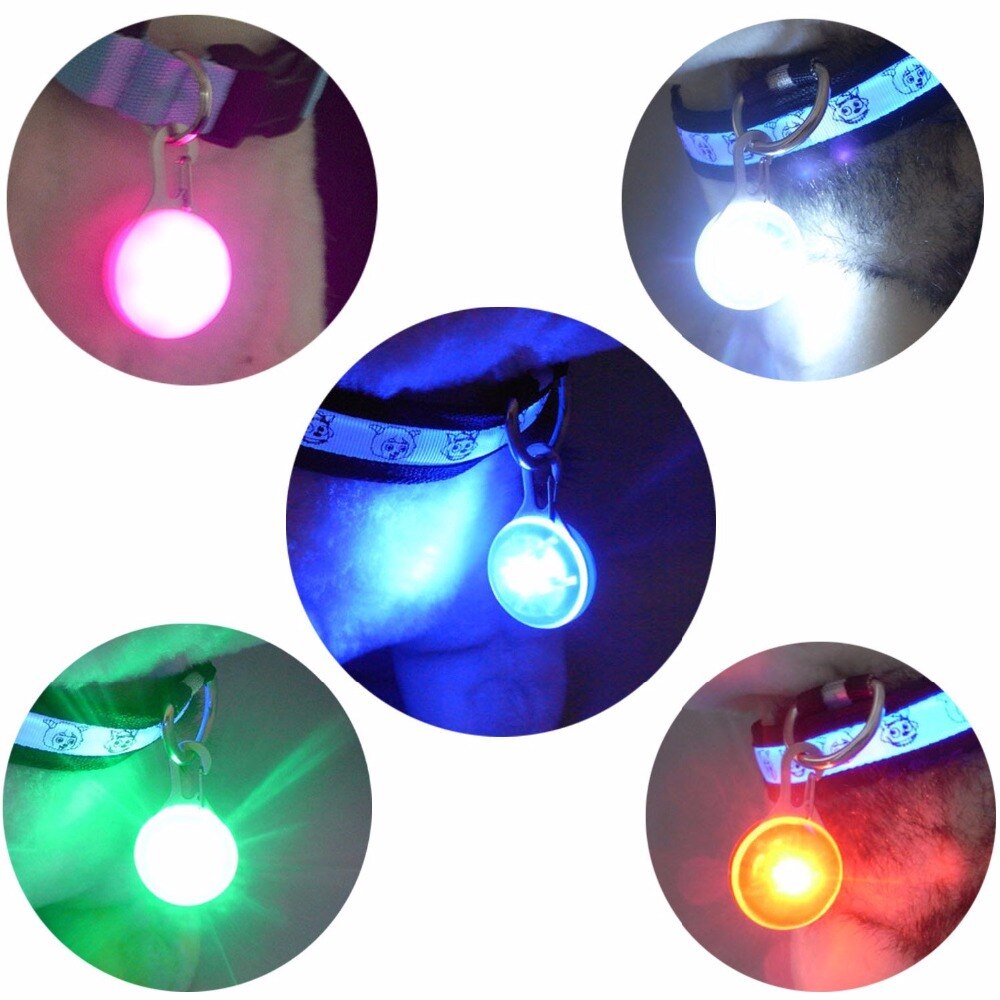 Collier lumineux pour chiens bon marché | N06, pendentifs pour chiens de compagnie, collier à Led clignotant, accessoires lumineux, Para Cachorro bibelots pour animaux