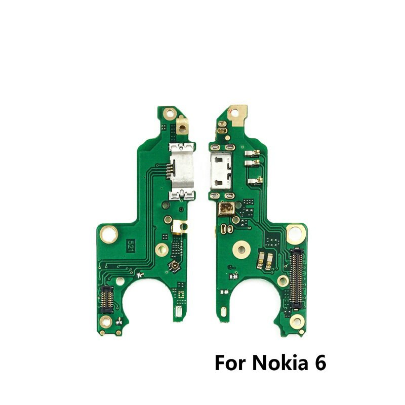 USB Lade-Port Dock Jack Connector Aufladen Bord Flex Mit Mikrofon Für Nokia 3 3,1 2 2,1 5 5,1 6 7 Plus 7 Plus 8 X5 X6 X7: For Nokia 6