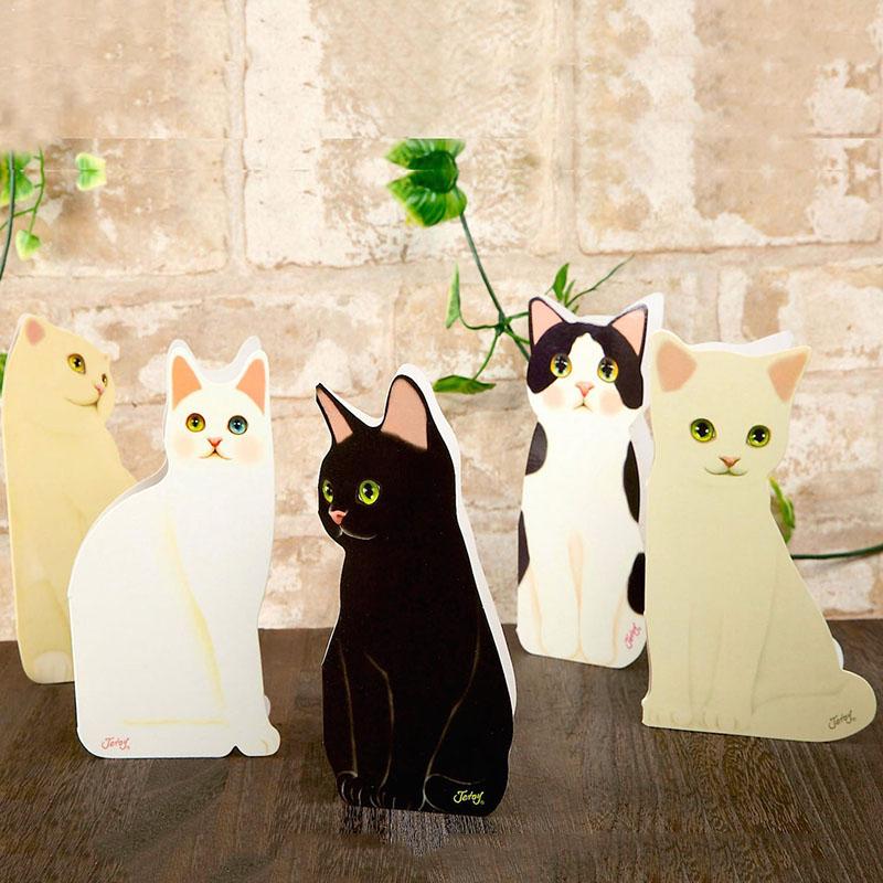 Tarjeta de felicitación 3D con de gato bonito, tarjeta de con de Festival de bendición , invitaciones aleatorias, 1 tarjeta con Gato, pc, C, Z0O7