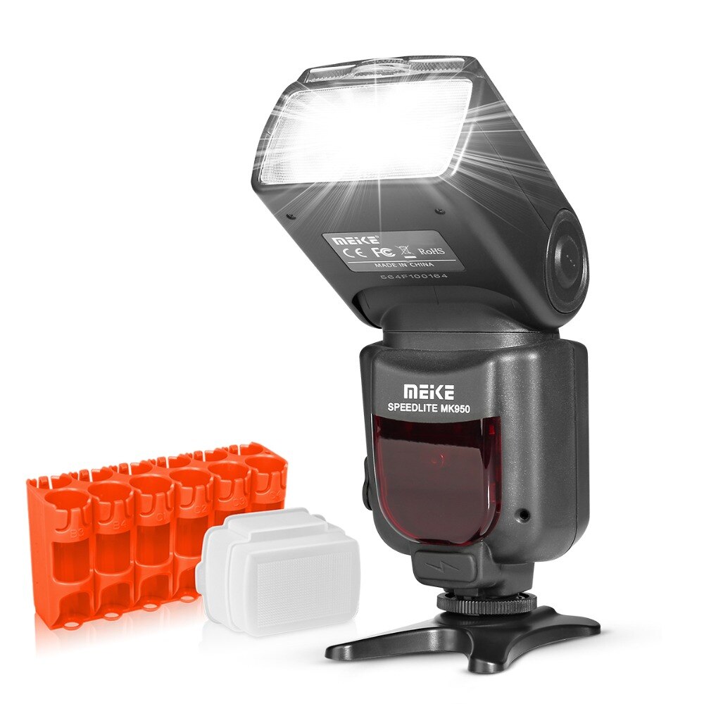 Meike-Flash de Control brillante MK950 i-ttl Speedlite 8, para Nikon D7100, D7000, D5300, D5200, D5100, D5000, D3100, D3200, D750, D600, D90, D80