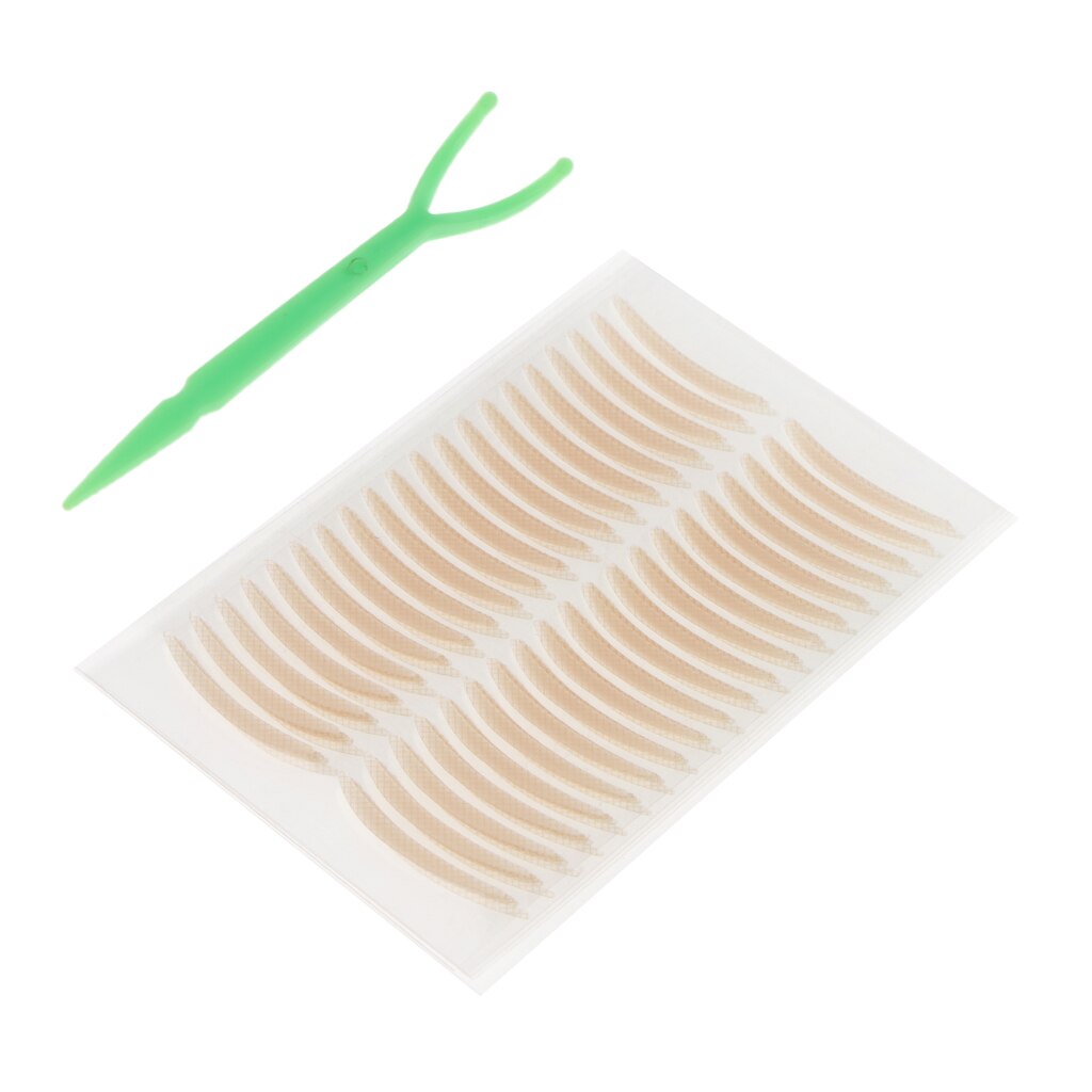 200x osynlig fiber dubbla ögonlock lyft remsor tejp självhäftande klistermärken