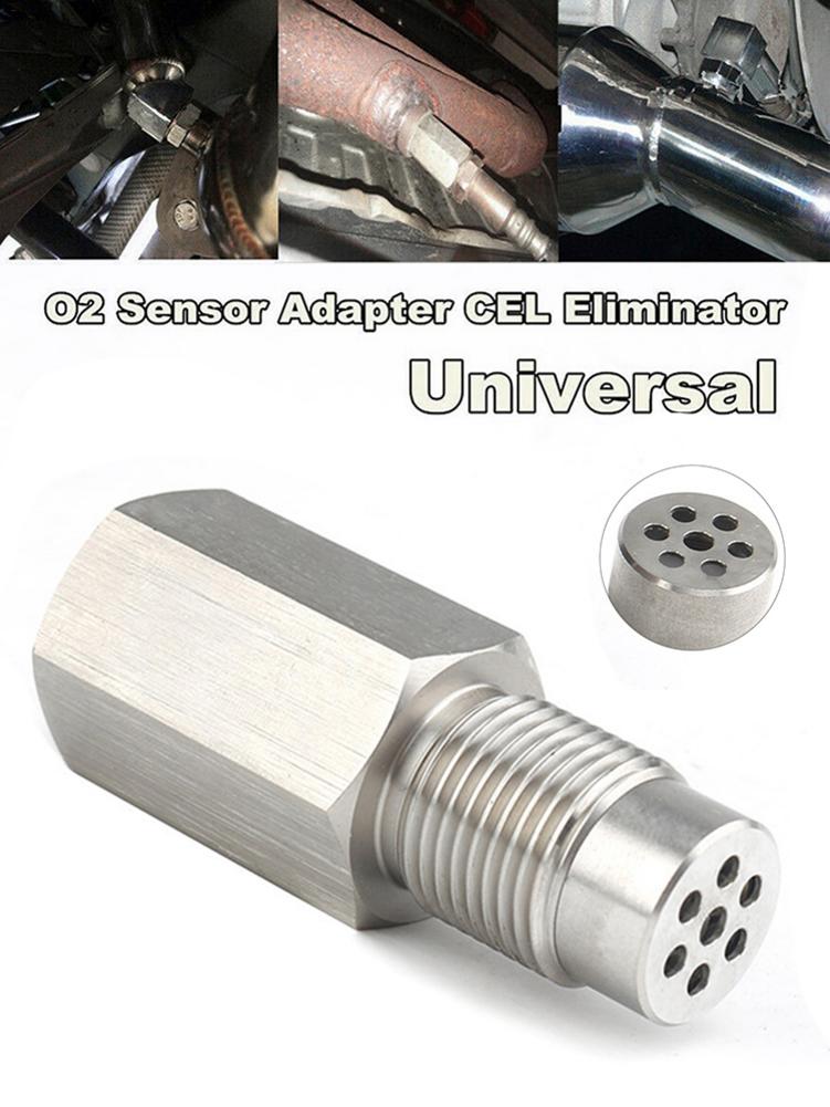 O2 Sensor Spacer Adapter Oxygen Sensor Extension Spacer extender CEL Eliminator Threaded M18x1.5 Bung Adapter CEL Fix