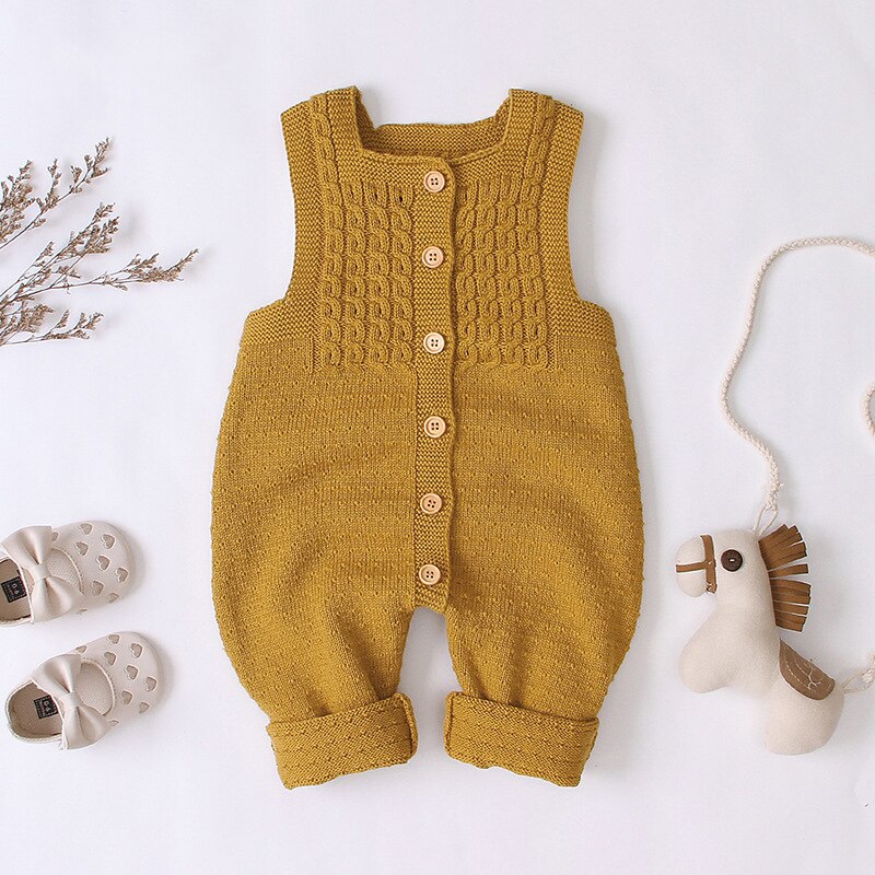 0-24M Pasgeboren Kind Baby Jongen Meisje Gebreide Romper Herfst Winter Warme Gebreide Trui Jumpsuit Leuke Zoete Knitwear Geboren Outfit: C / 12m