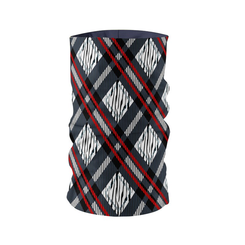 Layered Cross Pattern 3D Printed Head Scarf Neck Gaiter Summer Hijab Scarf Magic Sports Cycing Tube Mask
