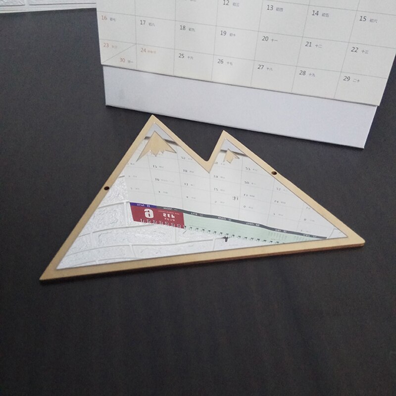 Children Cartoon Decorative Mirror Bathroom Baby Room Wood Acrylic Mirror Frame Home Art Wall Decorations Mountain