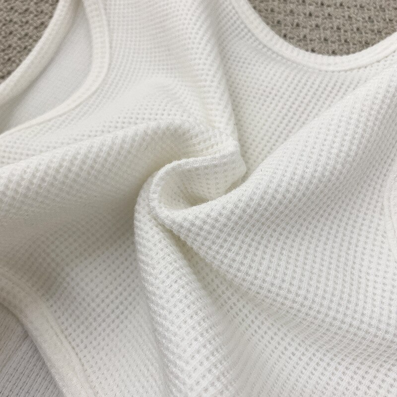 2021 nova criança bebê colete para a menina sólido waffle sem mangas cardigan primavera outono algodão crianças roupas meninos trajes