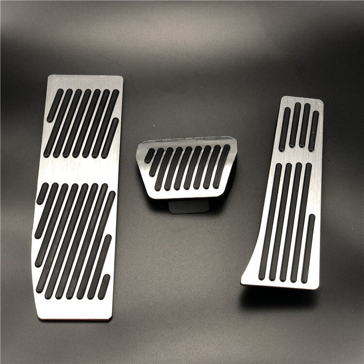 Car Accessories For BMW 3 5 series E30 E32 E34 E36 E38 E39 E46 E87 E90 E91 X5 X3 Z3 MT/AT pedal Pads Cover Stickers Car Styling: No drill for AT 3pcs