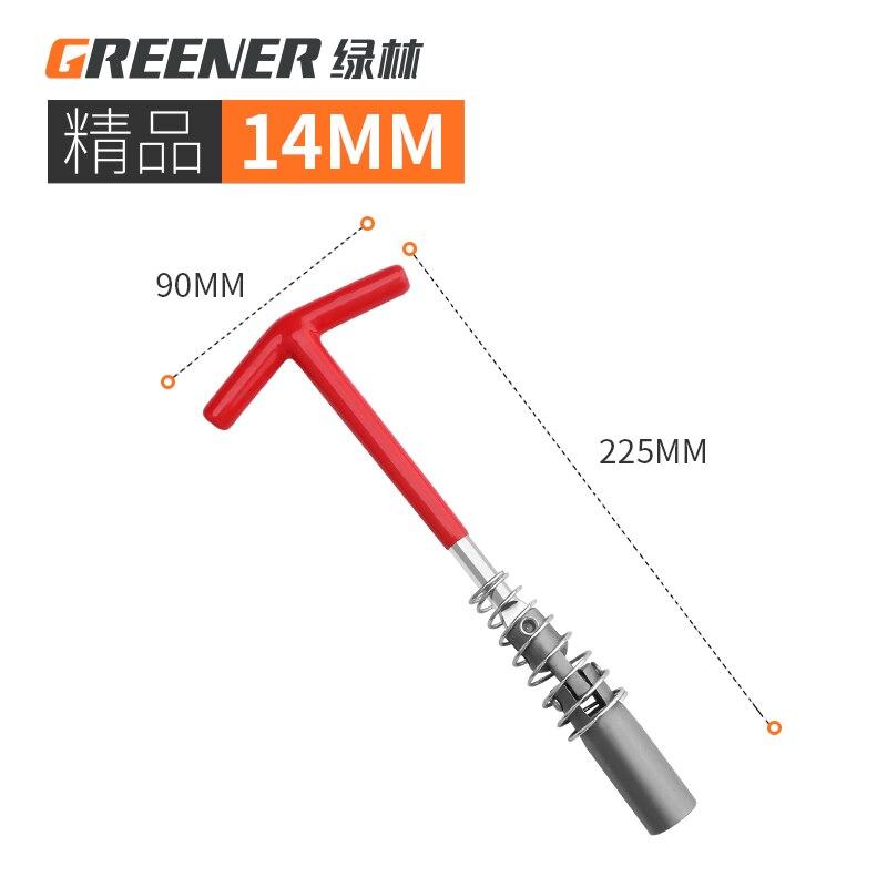 Car Universal T-Handle Dual Use Spark Plug Wrench Kit 14mm 16mm 21mm Torsion Remover Installer Joint Spark Plug Socket Tool: 14mm