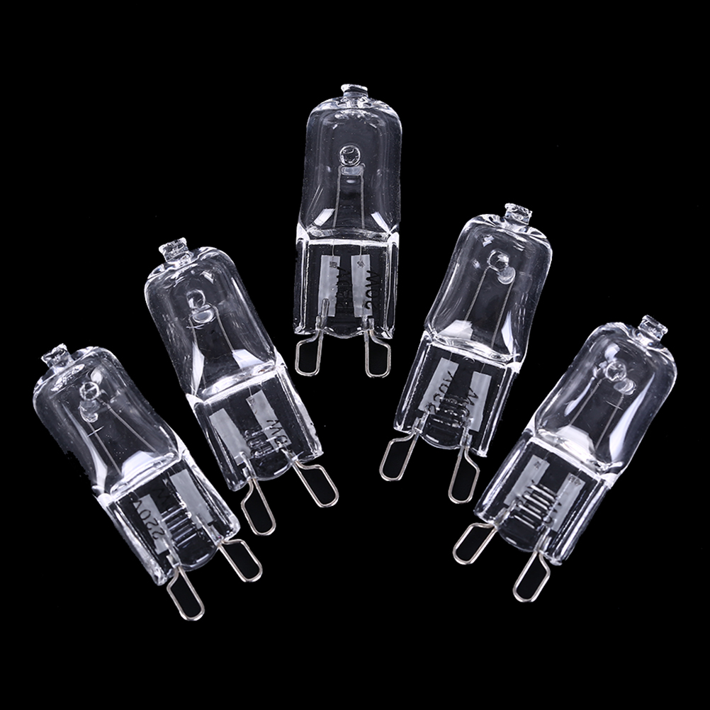 5 Stks/partij G9 Halogeenlamp 20W/40W/60W 220V 2900K Dimbare Warm Wit voor Wandlamp Helder Glas Elk Met Een Innerlijke Doos