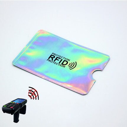 5pc Anti Rfid Wallet Blocking Reader Lock Card Holder Id Bank Card Case Protection Aluminium Metal Smart Anti-theft Credit Cards: 4