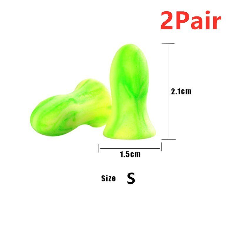 nouveaux bouchons d'oreille en mousse souple Version améliorée Anti-bruit ronflement bouchons d'oreilles pour dormir aide voyage réduction du bruit bouchons d'oreilles: 2Pair Small