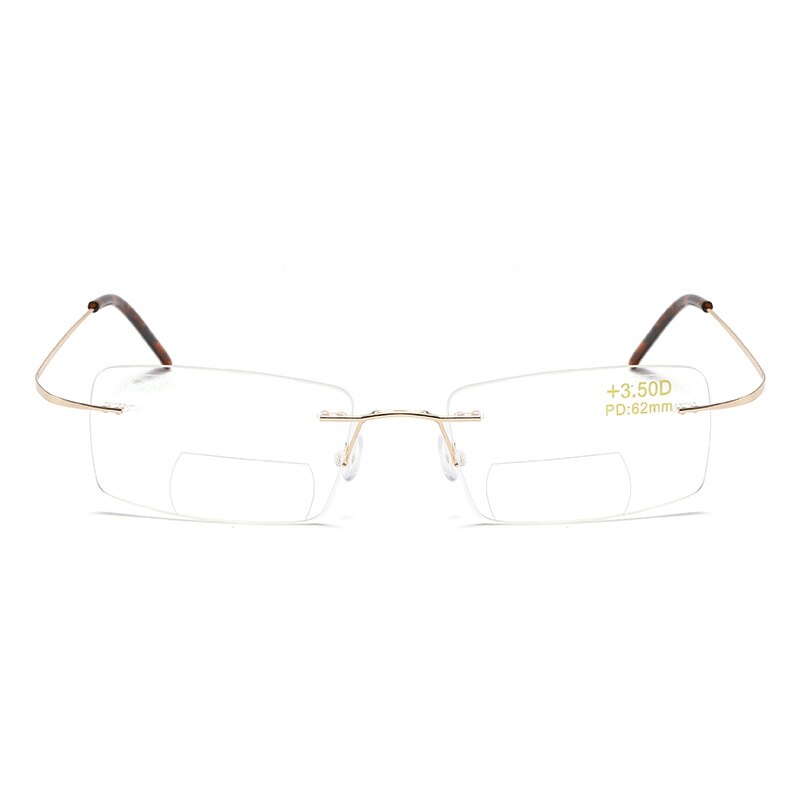 iboode Alloy Bifocal Progressive Reading Glasses Men Women Anti Blue Ray Near and Far Sight Presbyopic Eyewear Diopter +1.0 1.5