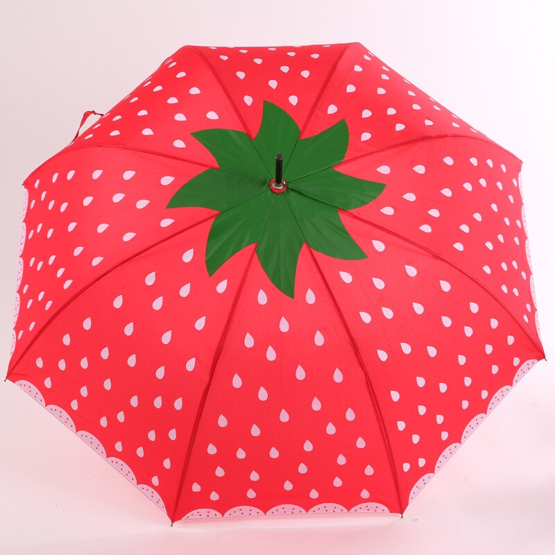 Yesello søde frugt børn paraply langt håndteret manuelt børn paraply til drenge piger vandmelon jordbær paraply
