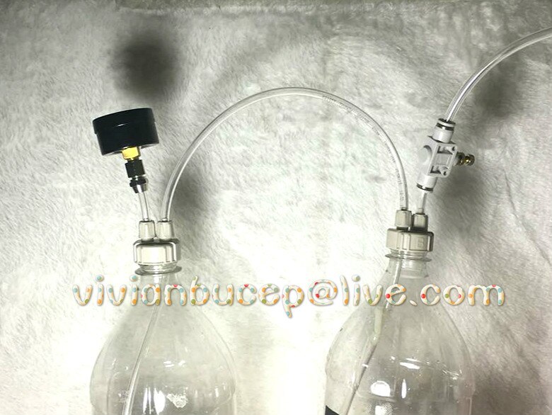 Aquarium DIY CO2 Generator System Kit with Pressure Air Flow Adjustment Water Plant Fish Tank Aquarium Co2 Valve