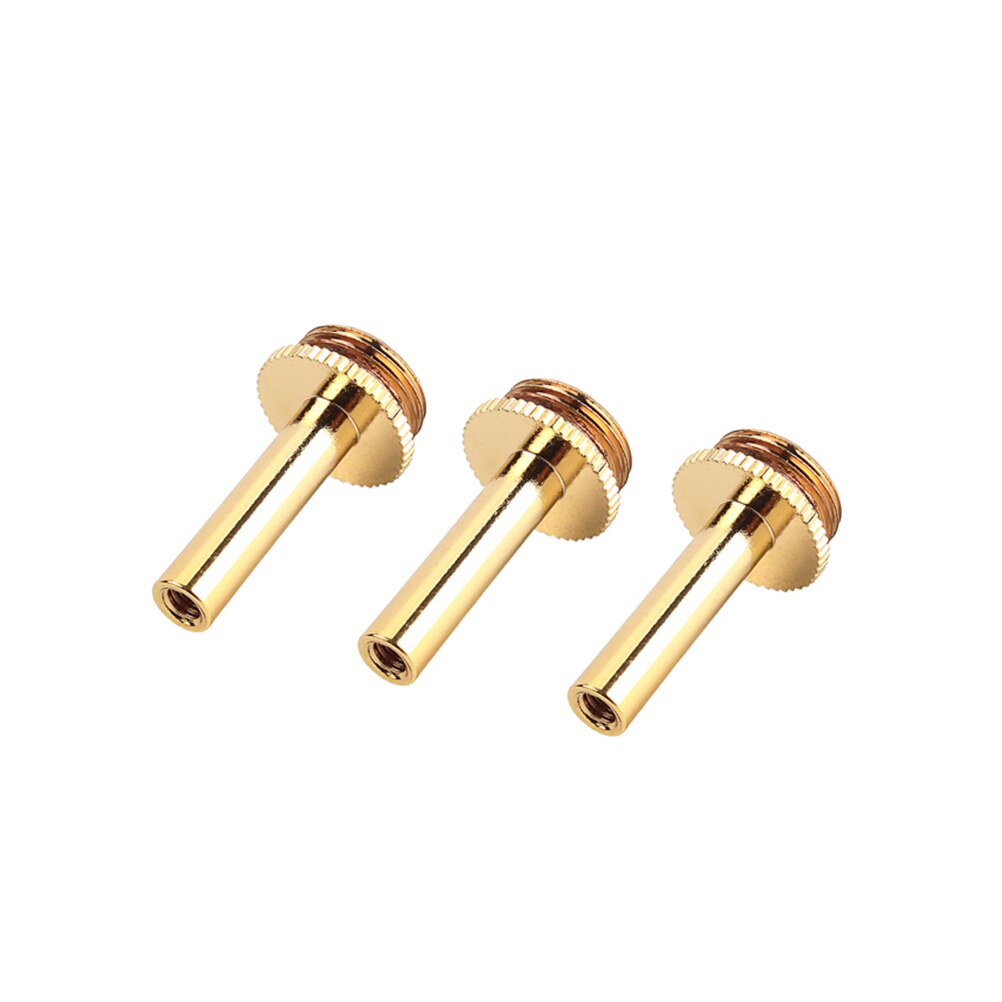 3 uds. Biela de trompeta Cobre dorado CB06, herramienta de reparación de pistón, válvula, llave, tornillo, partes de trompeta para instrumento de latón