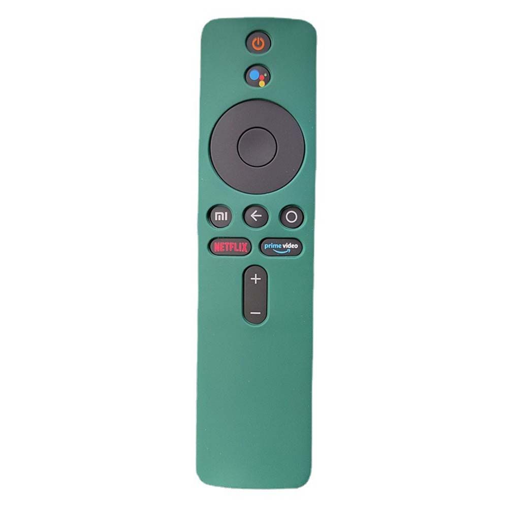 Siliconen Afstandsbediening Beschermhoes Voor Xiaomi Mi Box S/4X Afstandsbediening Tv Stick Cover Soft Plain: dark green