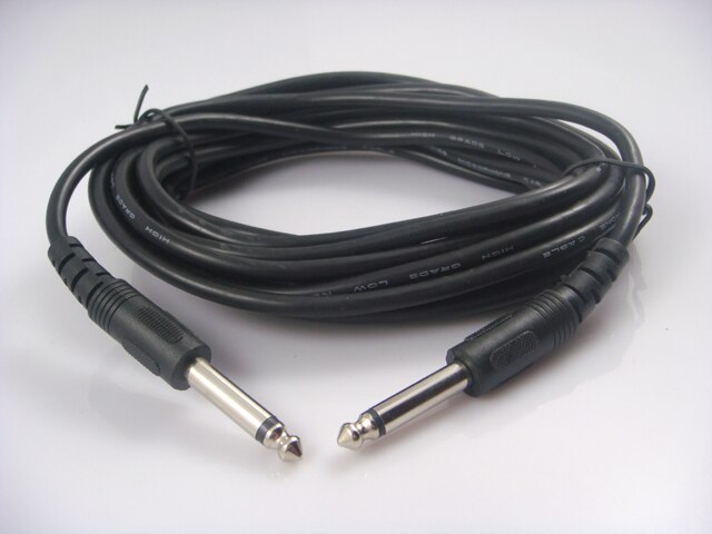 5 Metre Black Electric Bass Guitar Cable Audio Connection Guitar Cable Cord Guitar Amplifier Cable
