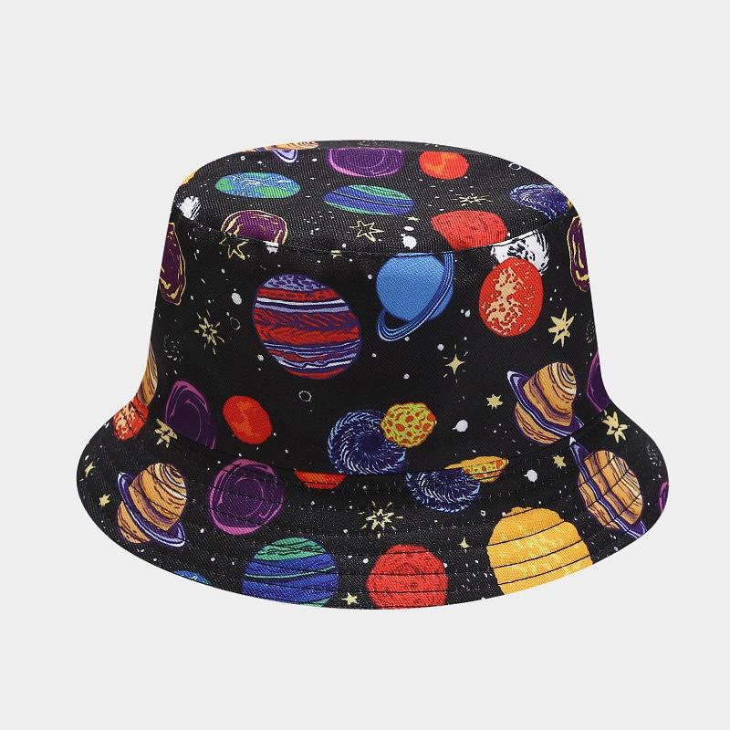 Emmerhoed Dames Heren Lente Zomer Hoeden Voor Vrouwen Gedrukt Visserspet Dubbelzijdig Outdoor Zonnebrandcrème Zonnehoed Opvouwbare Bob Nieuw: Black