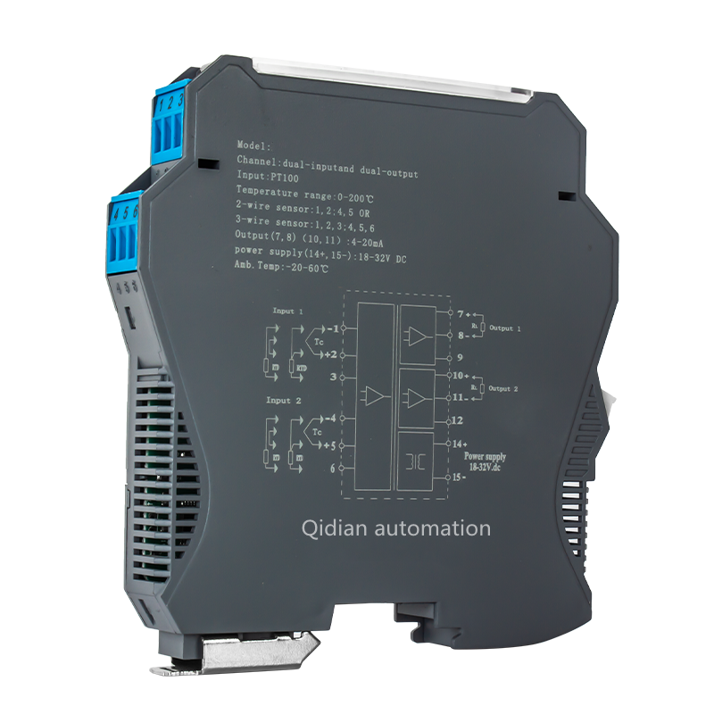 Pt100 pt1000 Temperatur messumformer 4-20ma rtd Temperatur modul Signal wandler Lärm Schiene montiert
