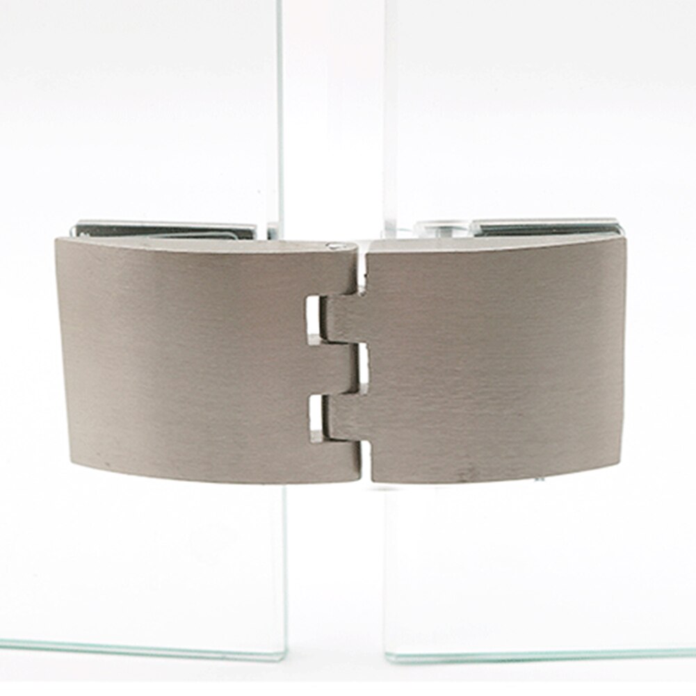 2pcs Easy Install Glass Clamp Hardware With Screws Window Cabinet Anti Corrosion Zinc Alloy Cupboard Showcase Shower Doors Hinge