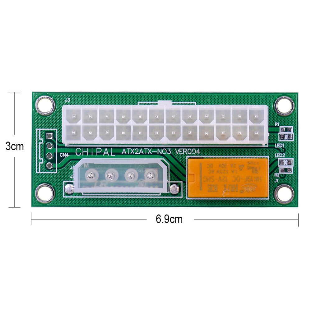 10Pcs Chipal ADD2PSU Atx 24Pin Om 4Pin Dual Psu Kabel Adapter Voeding Sync Starter Verlengkabel