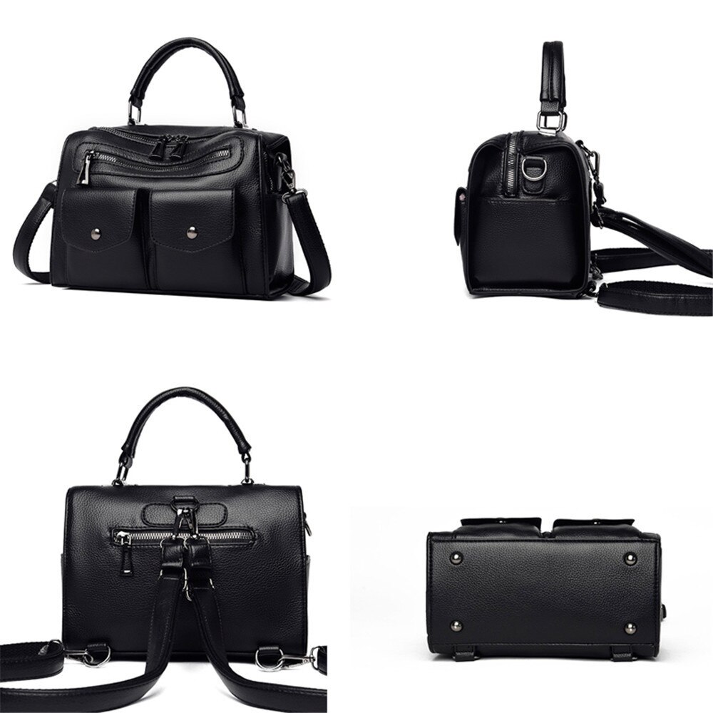 Multi-function Ladies Shoulder Bag PU Leather Women Messenger Bags Multi-pocket Women's Handbag Sac